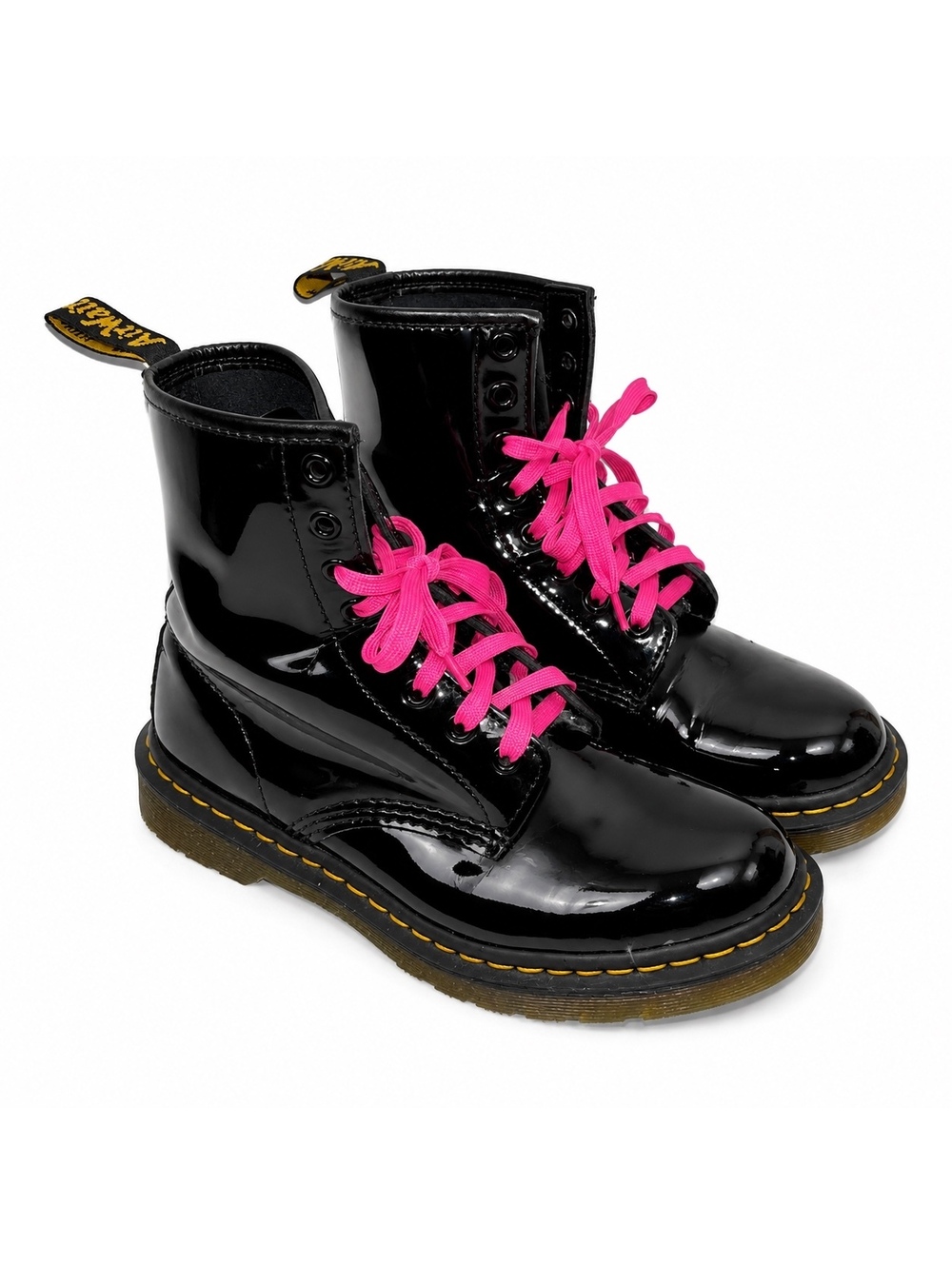 Dr. Martens 11821 Patent Leather 8-Eye Combat Boots W US 9